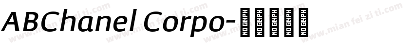 ABChanel Corpo字体转换